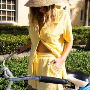 L*Space Fronds Forever cotton terry set